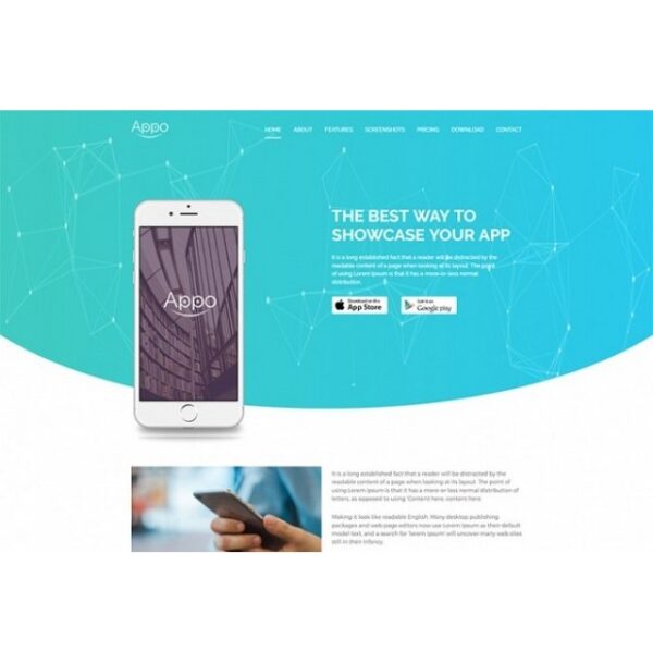 App Landing Page - HTML Template