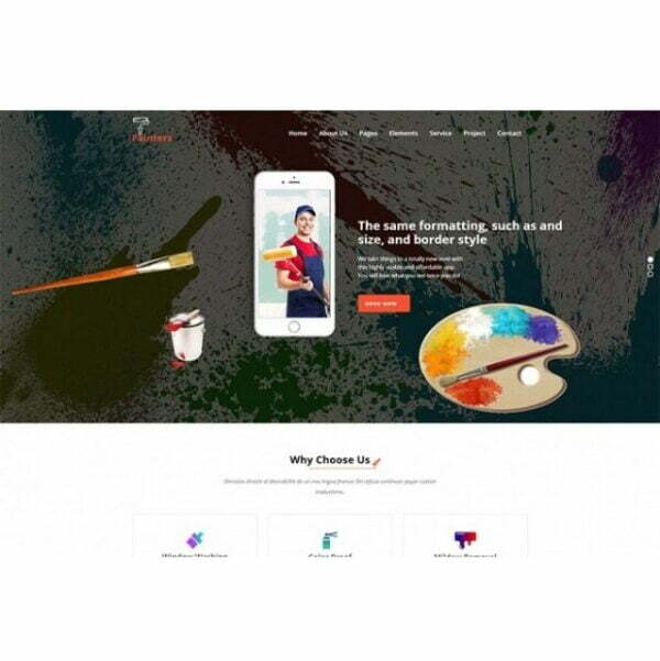 Painter Website - HTML Template